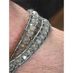 Victoria Emerson Jewelry Women Wrap Bracelet Beaded Gray Western Preppy Indie